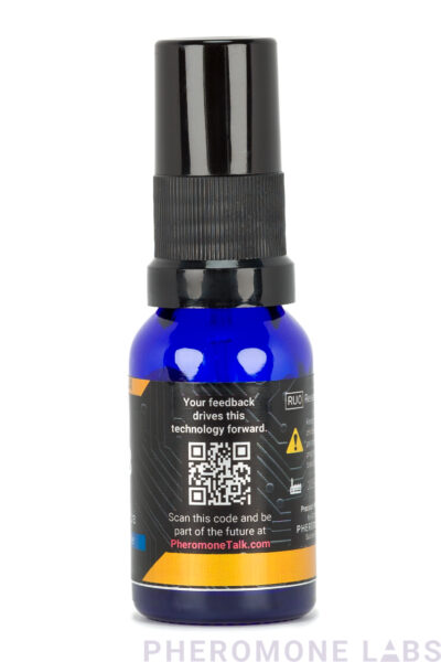 MX200 Experimental Pheromone Labs Mix - Asian Persuasion - 15 mL Bottle in Blue Summer - Side View