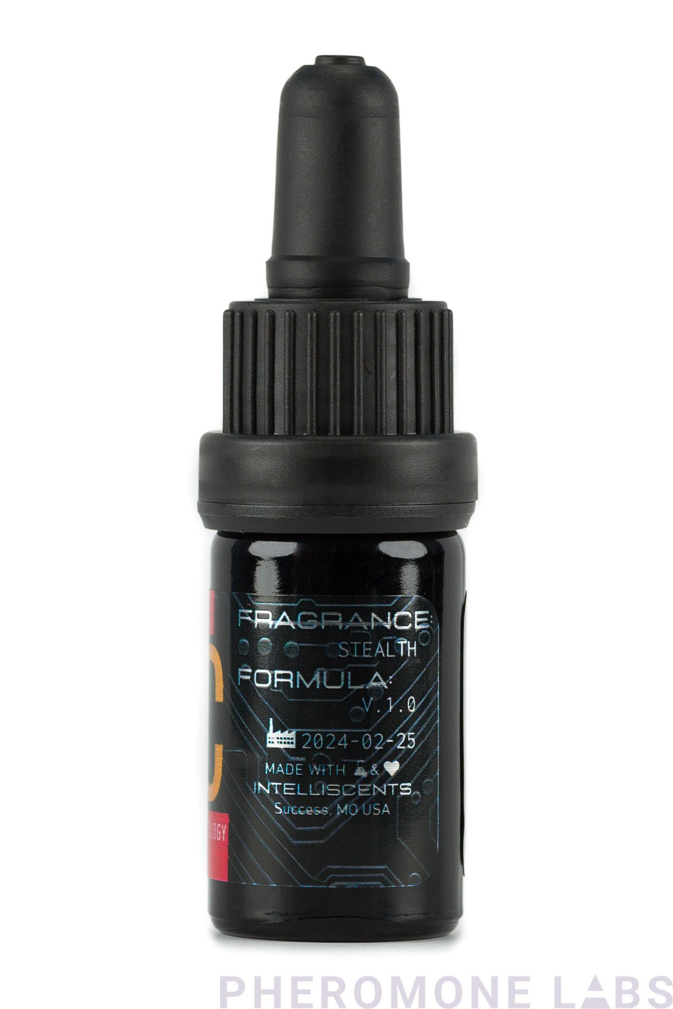 Molecule C - Social, Feed Good, Sensual Pheromone Oil 5mL Bottle - Side View