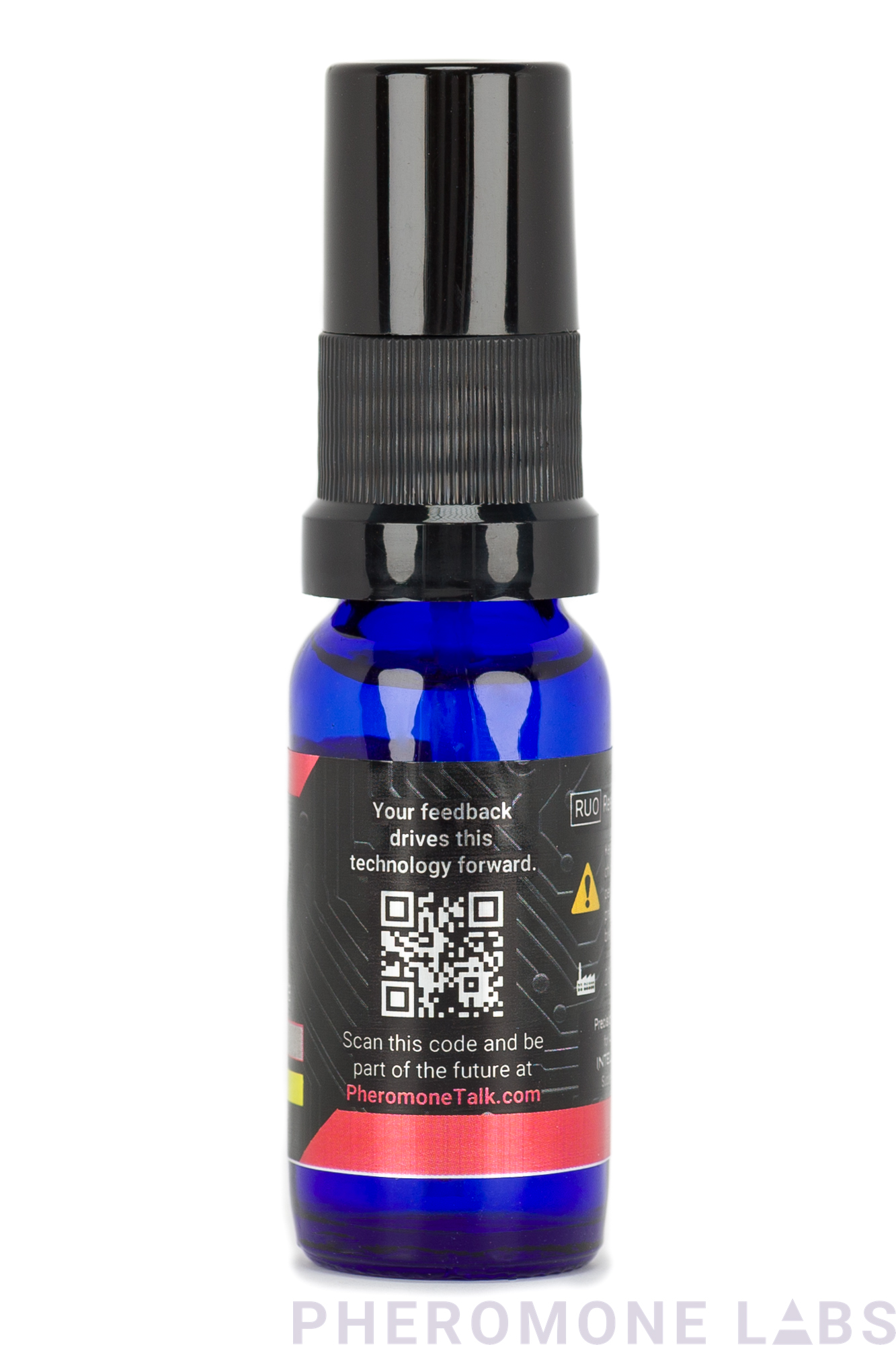 P75 Experimental Pheromone Spray - 15 mL Bottle - Side View