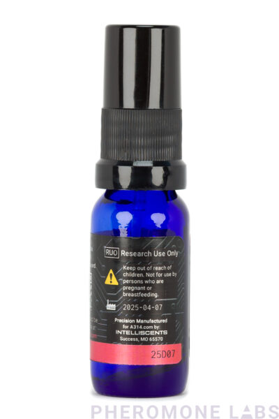 P93 Experimental Pheromone Spray - 15 mL Bottle in Androtics Neroli - Side View